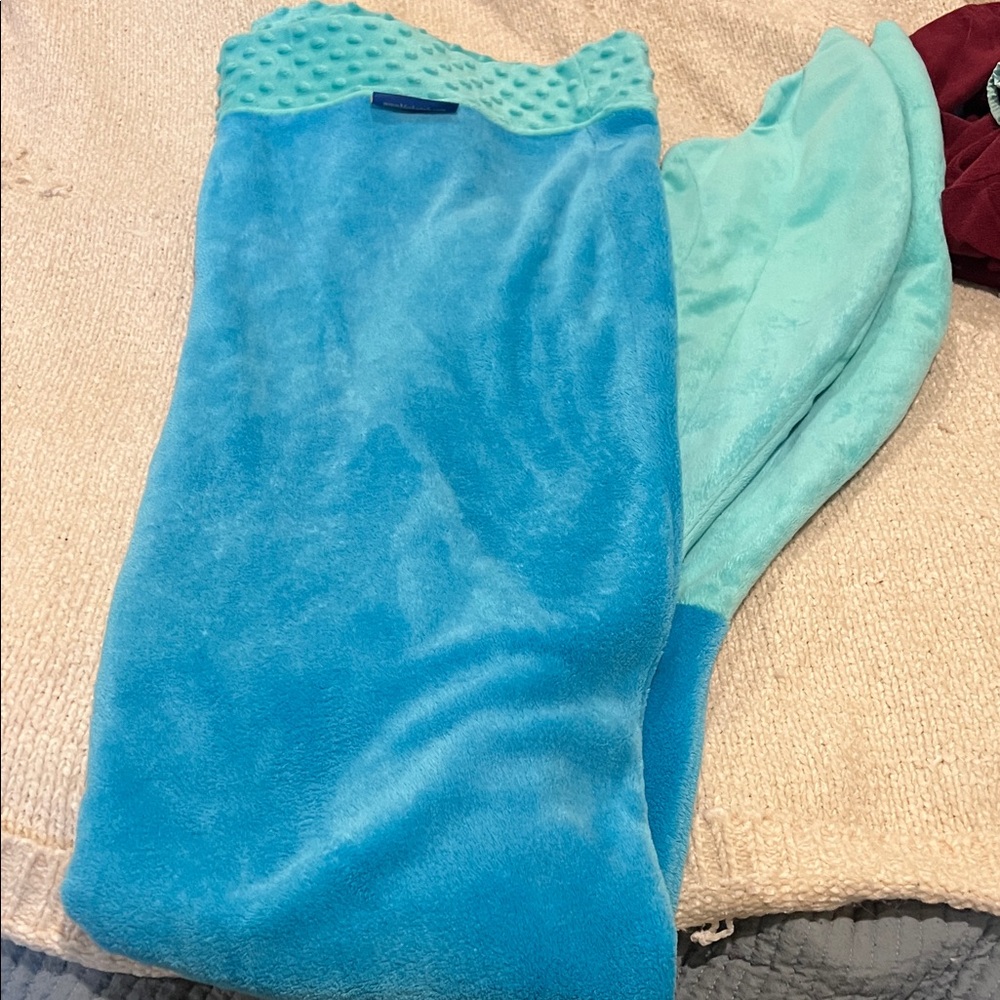 Cozy Blue and Aqua Kids Blanket